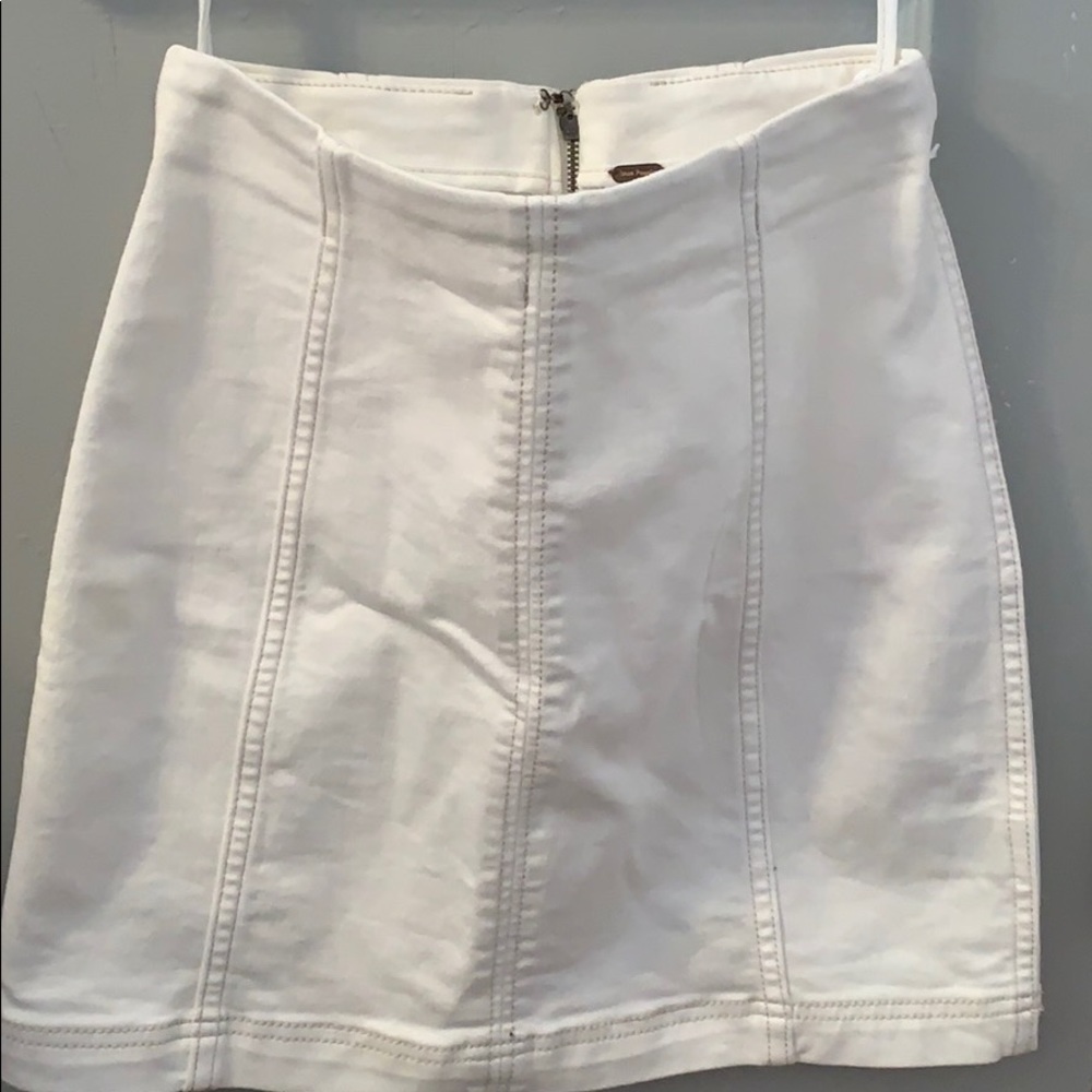 White free people skirt